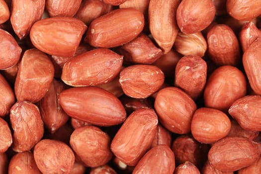 Close-up on peanuts background.