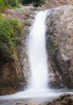 Beautiful waterfall in Chae Son National Park, Thailand