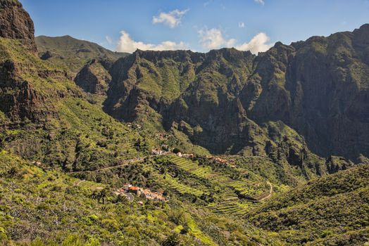 The village Masca in Tenerife, Canary Islands