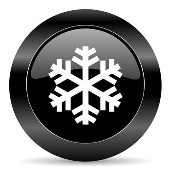 black circle web button on white background