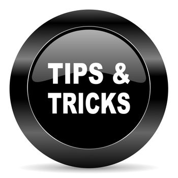 black circle web button on white background