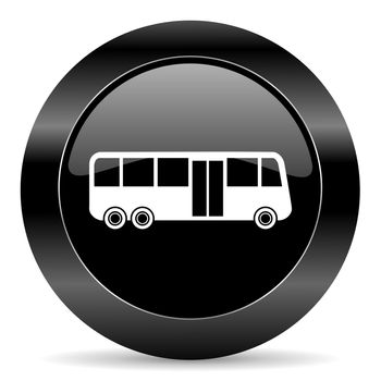 black circle web button on white background