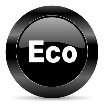 black circle web button on white background