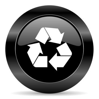 black circle web button on white background