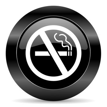 black circle web button on white background