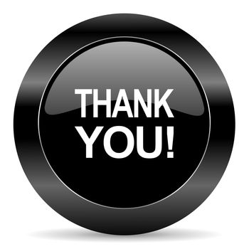 black circle web button on white background