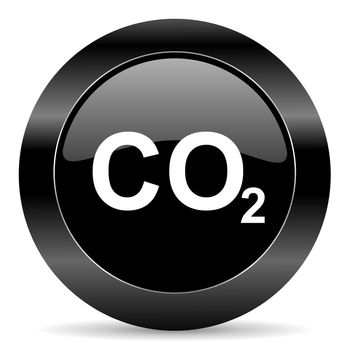 black circle web button on white background