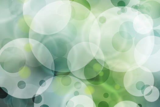 Circles on green tone background