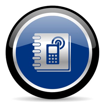 blue web button