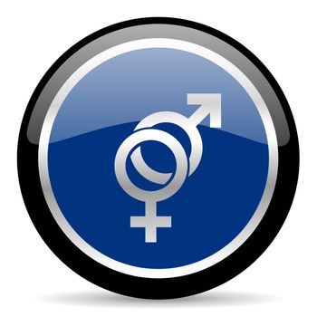 blue web button