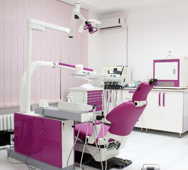 dental clinic with chair and equipment