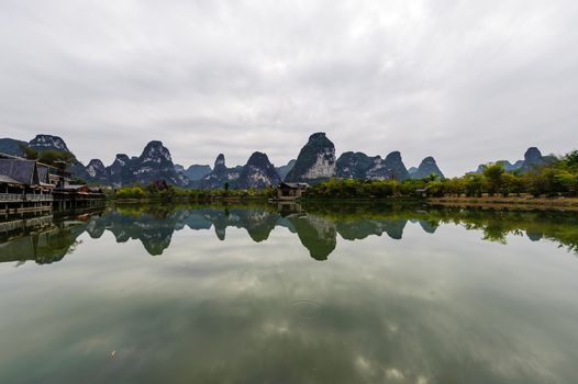 Mingshi pastoral in Daxin, Guangxi province of China.