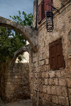 Medieval city of Rhodes in Greece