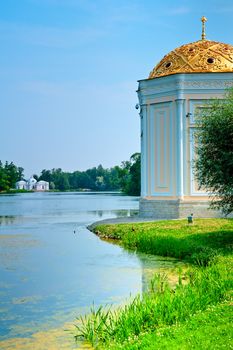 park in the suburbs of St. Petersburg, the city of Pushkin