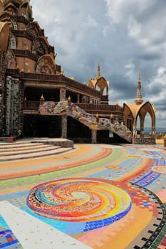 Colourful temple in Thailand