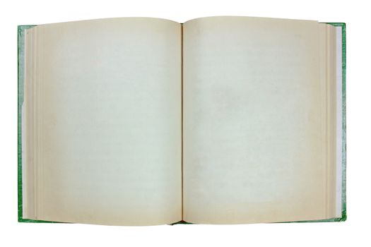 open old book on white background, Clipping path