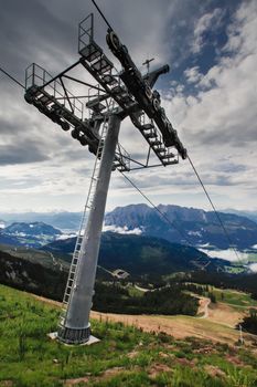 Chair Lift In Austria Grimming Salzkammergut Ausseerland