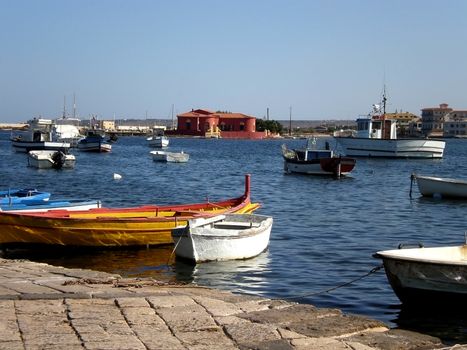 Marzamemi, fishermens' city in Sicily   