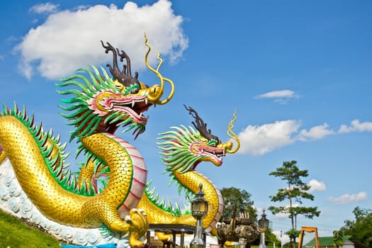 Dragon statue  in shrines