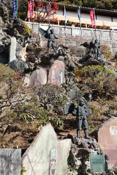 Japanese God Idol in temple, Asia