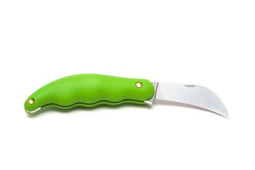 knife for gardens on a white background