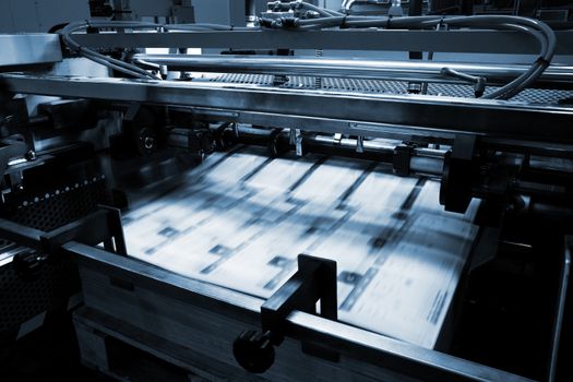 Polygraphic process in a modern printing house