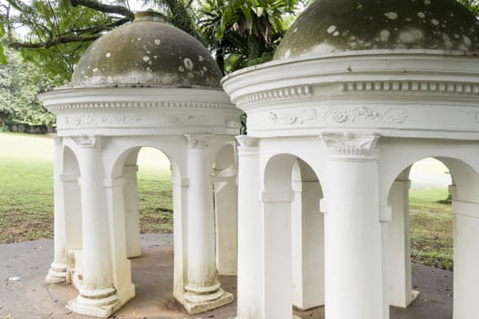 The Cupolas - historical colonial architecture in Fort Canning park in Singapore