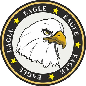 coat of arms eagle with stars and circles