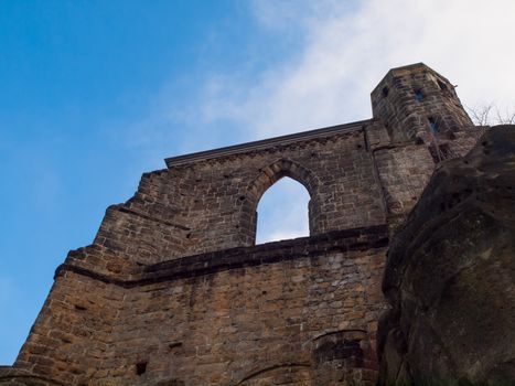 Ruins of Oybin monastery in Saxony (Germany)