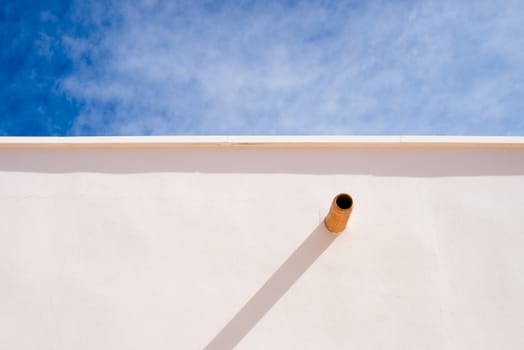 Detail of a sunny Andalusian house facade