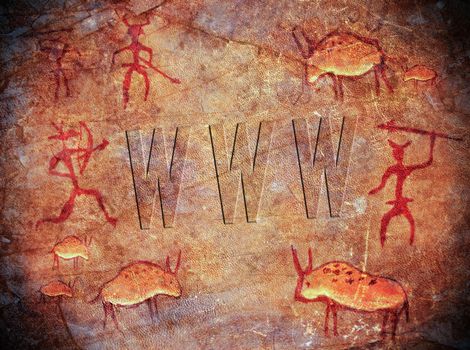 prehistoric world wide web cave paint