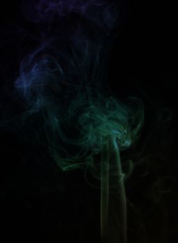 Abstract cloud of smoke shot closeup as background for halloween