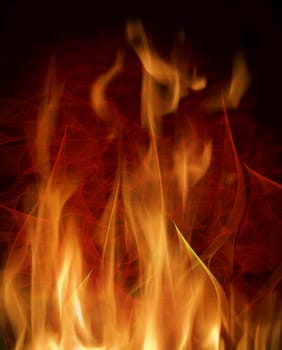 abstract background with burning flames