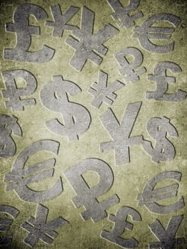 money symbol background  digital illustration