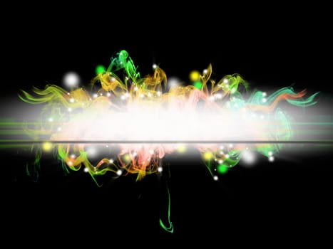 funny  abstract background with colored flames and copyspace