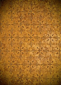 metal background with ornaments