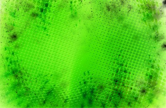 green abstract background with dots