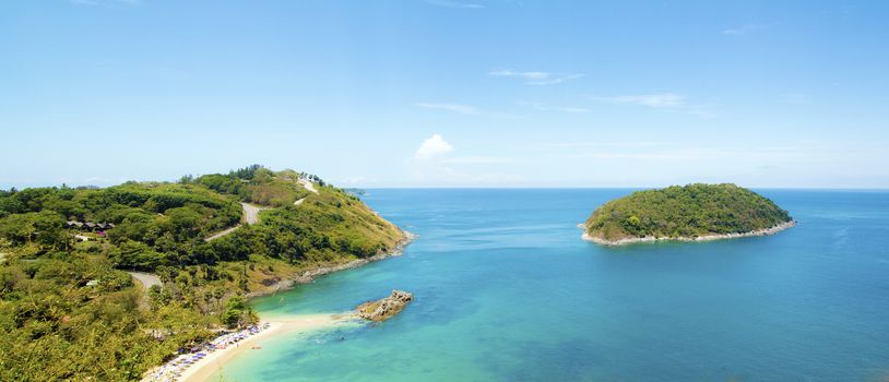 Tropical beach at Phuket view point, South of Thailand