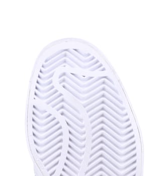 Sole of sneaker. Isolated on a white background.