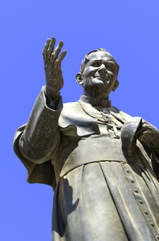 Bronze statue of Pope John Paul II - Victoria (Rabat), Gozo, Malta