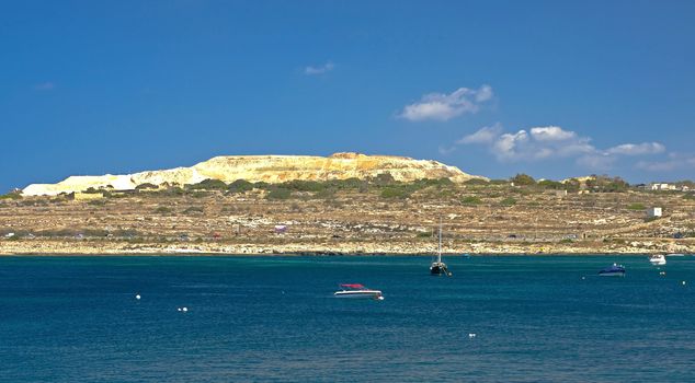 Salina Bay in the north-western part of Malta near the town of Bugibba