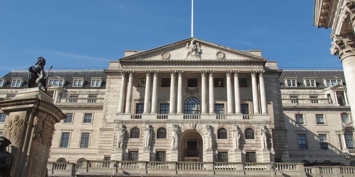 The historical building of the Bank of England, London, UK