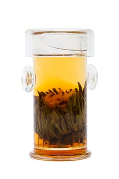 herbal tea on a white background