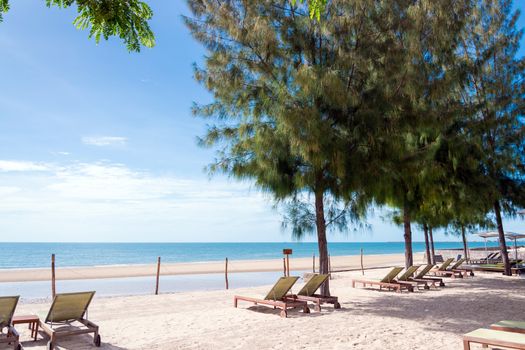  Sunbed and beach 