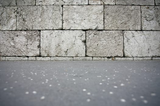wall background, texture on the street