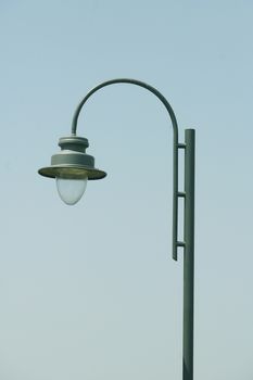 Streetlight with blue sky