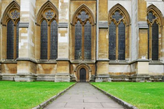 westminster abbey side door entrance , London, UK