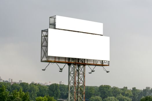 empty billboard in the sity for your ad