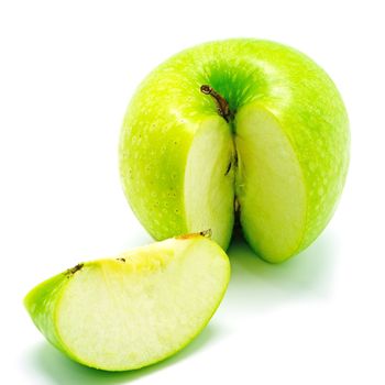 Green apple, isolated on a white background