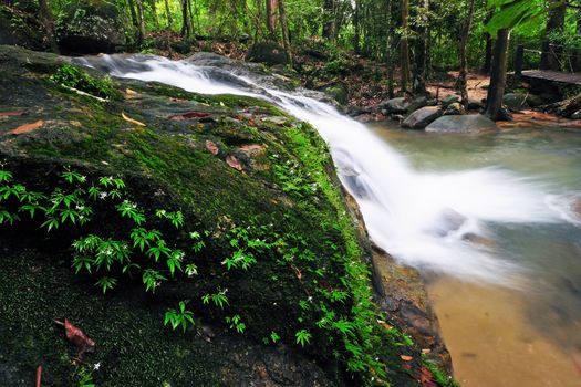 Waterfall in Thai National Park, Namtok Phile Waterfall, Namtok Phile National Park, Chanthaburi Province, Thailand